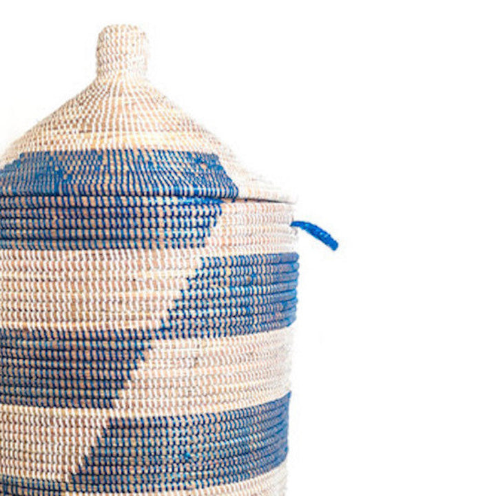 Large Storage Basket - Blue Stripe