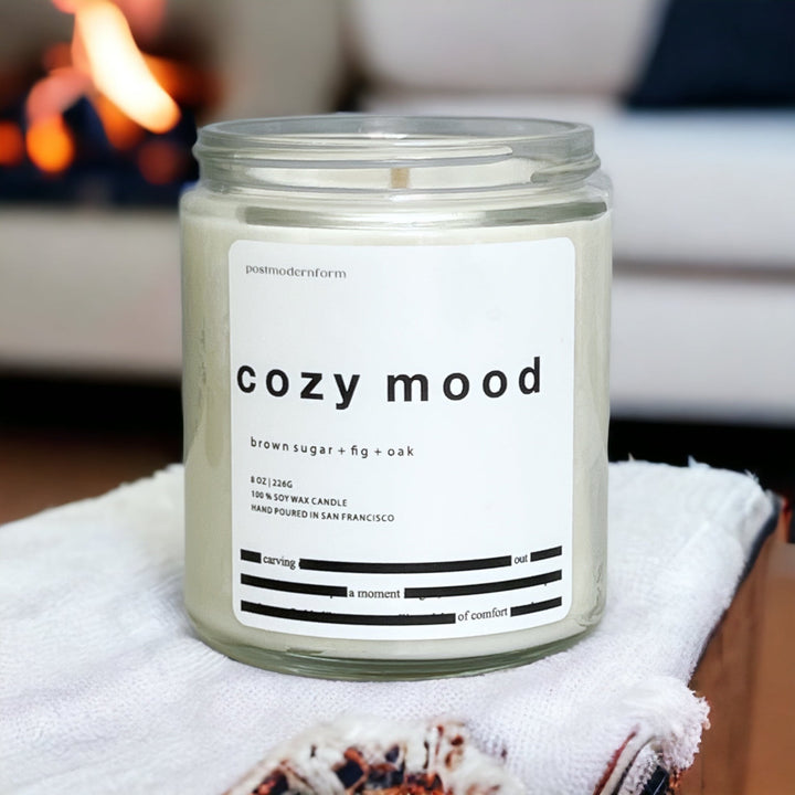 cozy mood / brown sugar + fig + oak candle