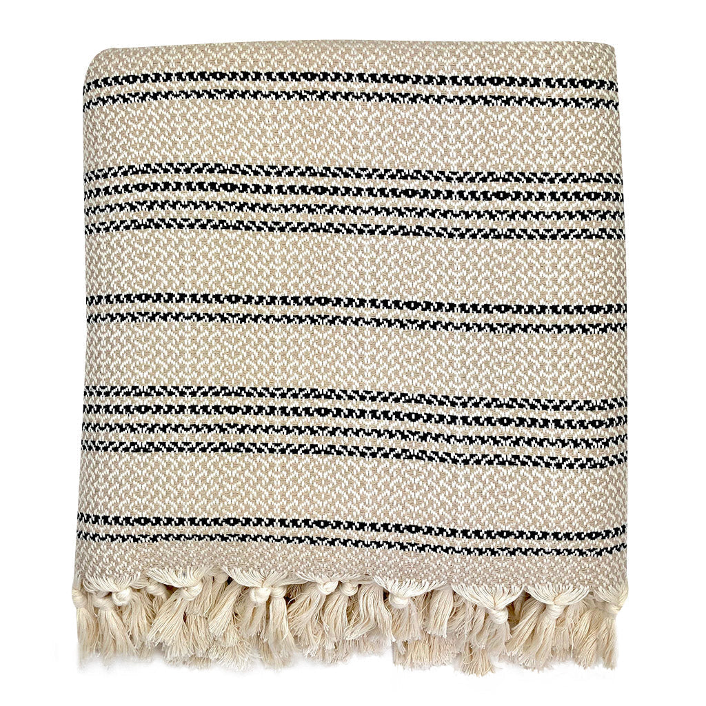 Woven Stripe Turkish Throw by SLATE + SALT