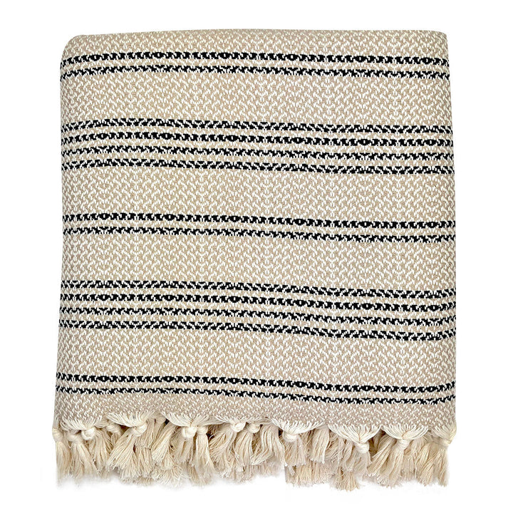 Woven Stripe Turkish Throw by SLATE + SALT