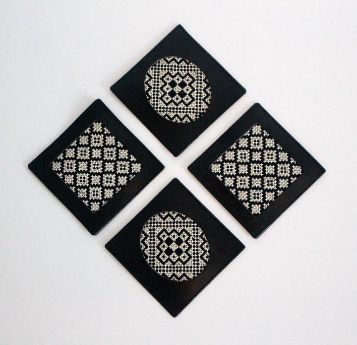 Dalia Coasters - Black and White