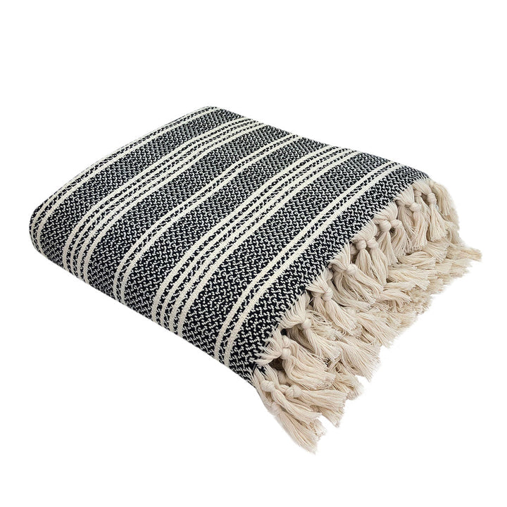 Woven Stripe Turkish Throw by SLATE + SALT