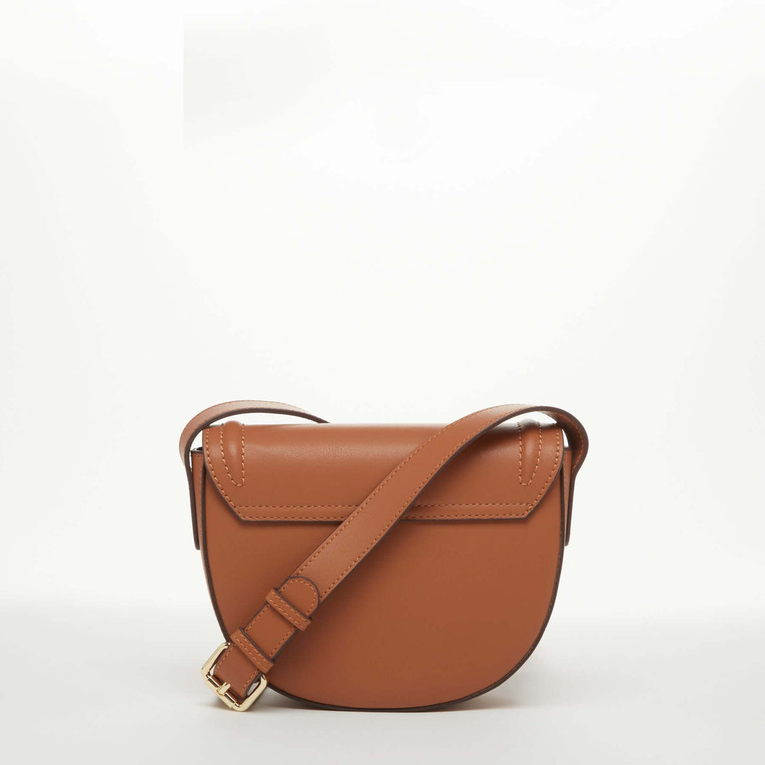 SUSU The Sarah Brown Leather Saddle Bag Purse