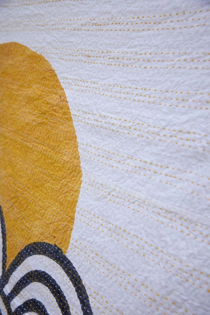 Making Waves Kantha Throw