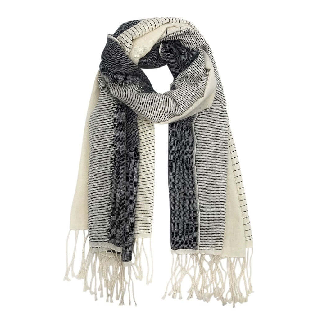 Striped Organic Cotton Scarf