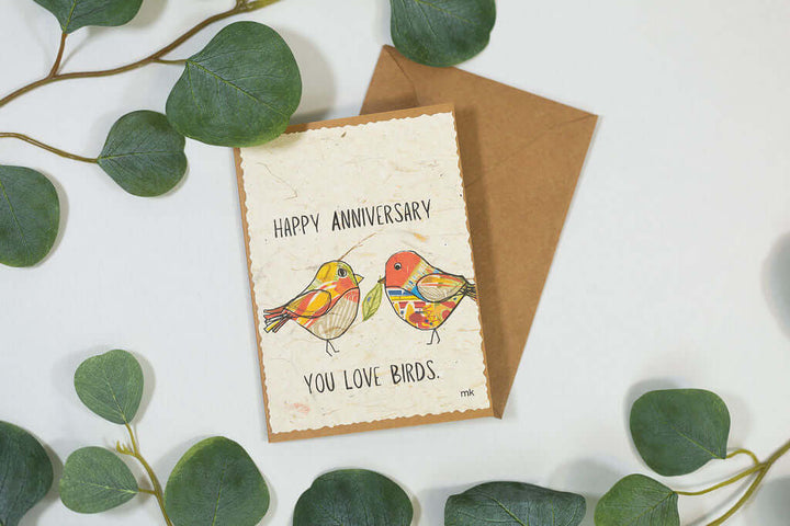 Banana Paper Anniversary/Love Cards