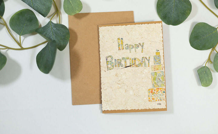 Banana Paper Birthday Cards