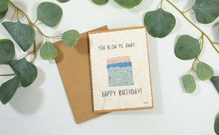 Banana Paper Birthday Cards