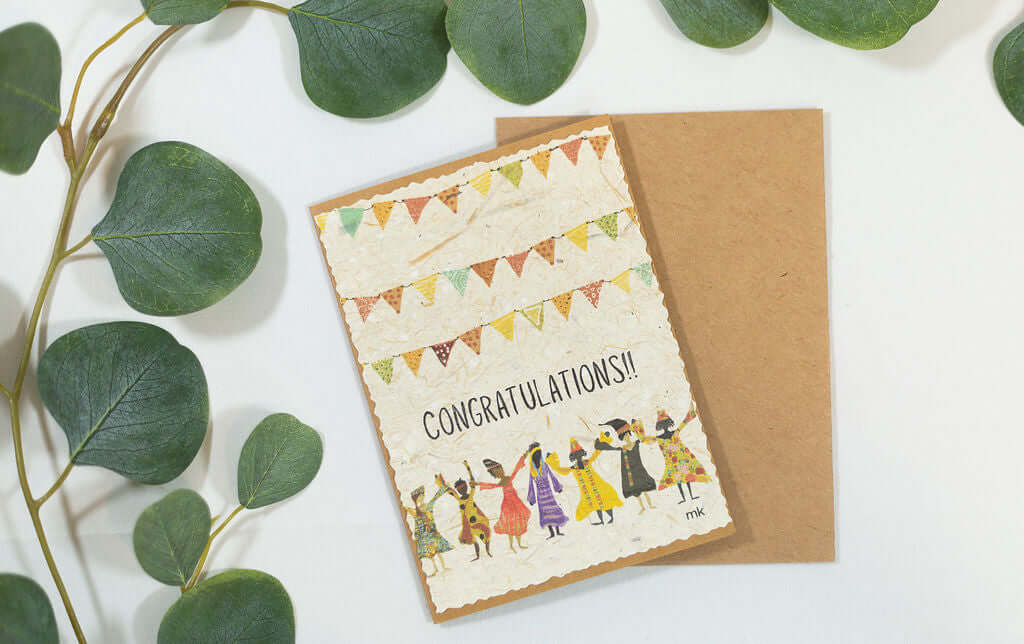 Banana Paper Congratulations Cards