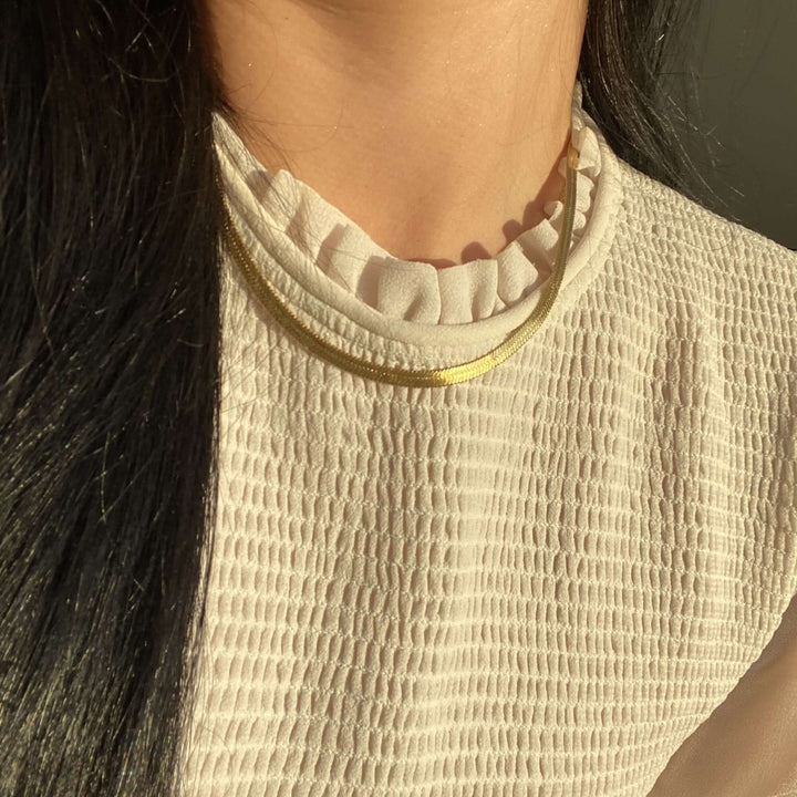 Cascade Herringbone Necklace