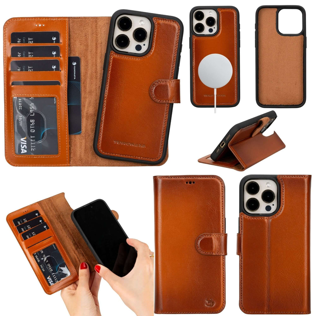 Casper Leather iPhone 15 Pro Wallet Case | MagSafe