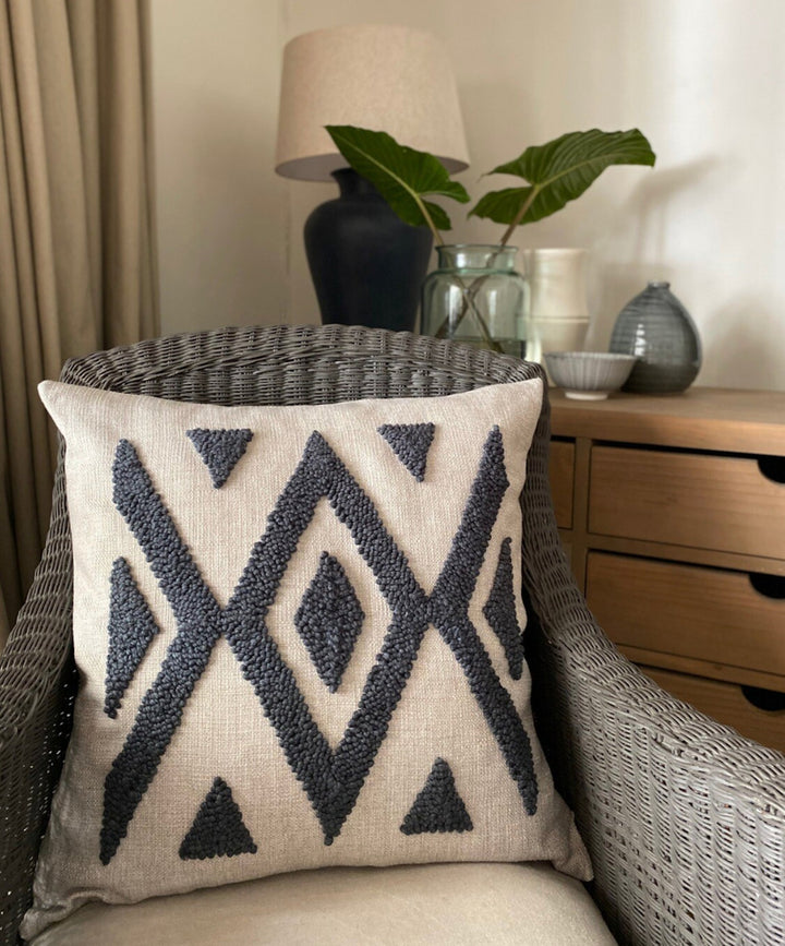 Punch Needle Ndebele Pillow - Pattern 2