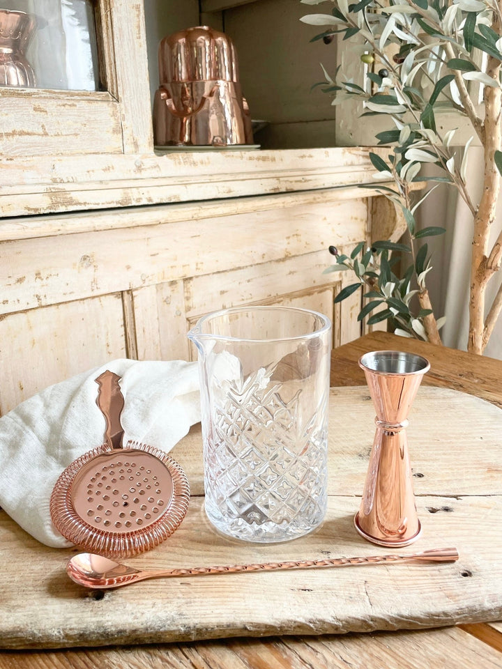 CMK Vintage Inspired Glass Barware Set