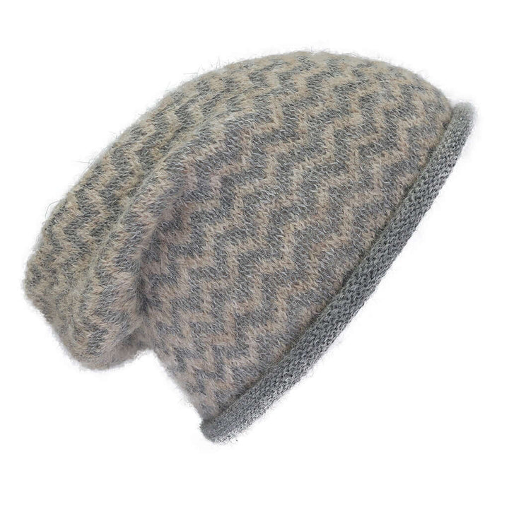 Harbor Chevron Knit Alpaca Beanie