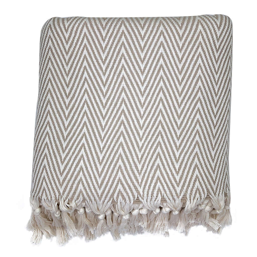 Chunky Chevron Turkish Throw