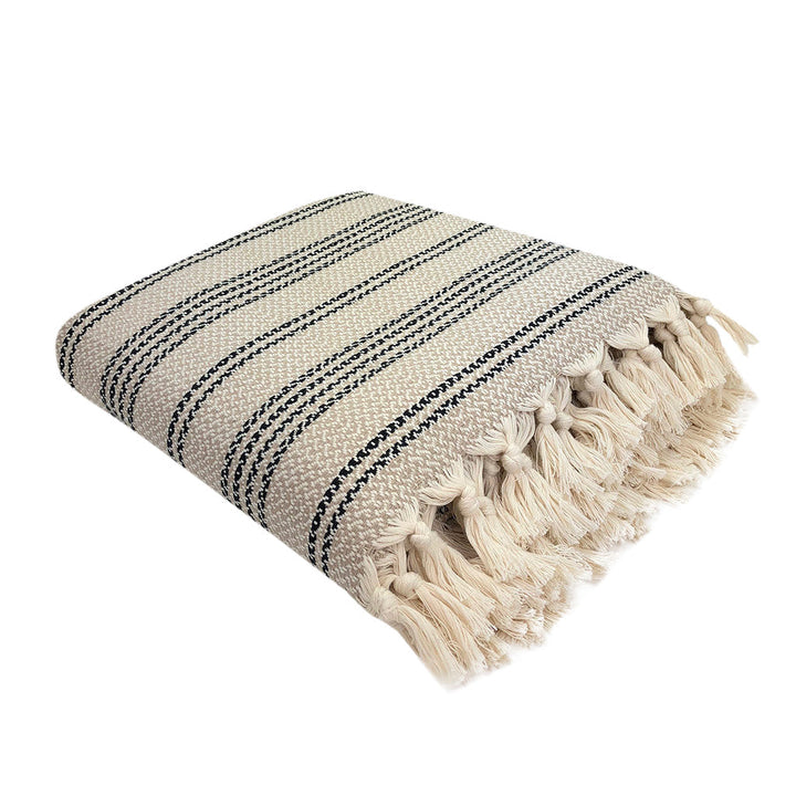 Woven Stripe Turkish Throw by SLATE + SALT