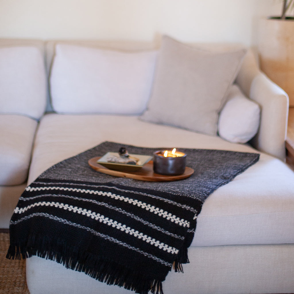 Chunky Cuzco Alpaca Throw by SLATE + SALT