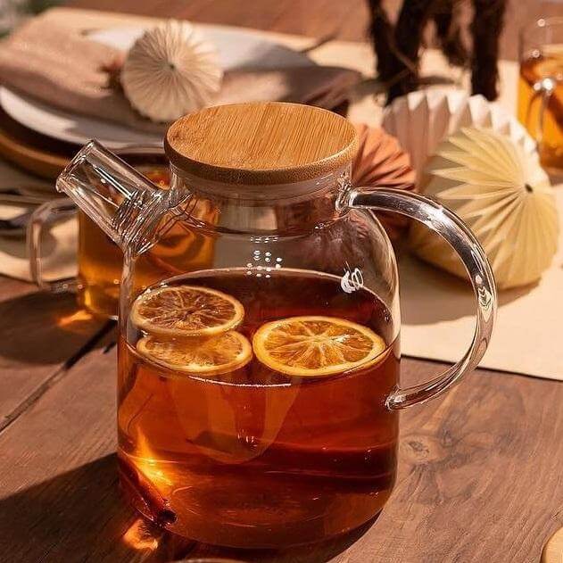 Thermo Glass Teapot 54 Fl Oz | High temperature and shock resistant