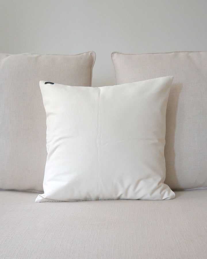 Solid Cotton Euro Pillow in Ivory