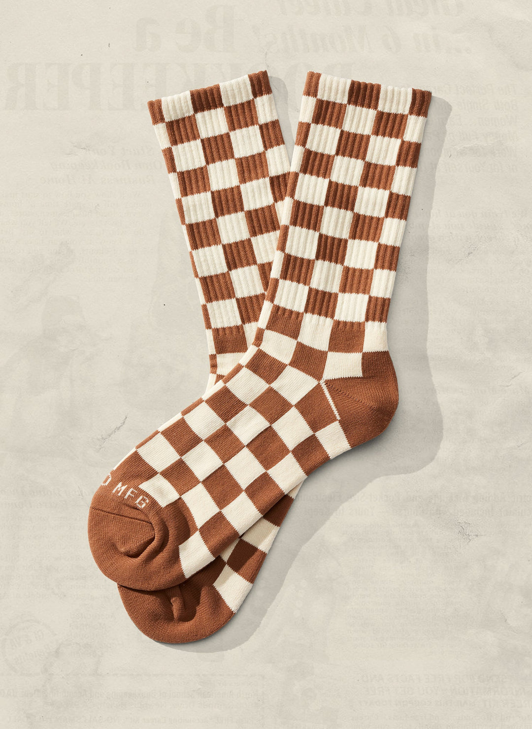 Checkerboard Crew Socks