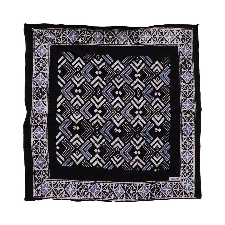 Hand Dyed Batik Bandana, 100% Soft Cotton, Arrow Black, Men's Bandana