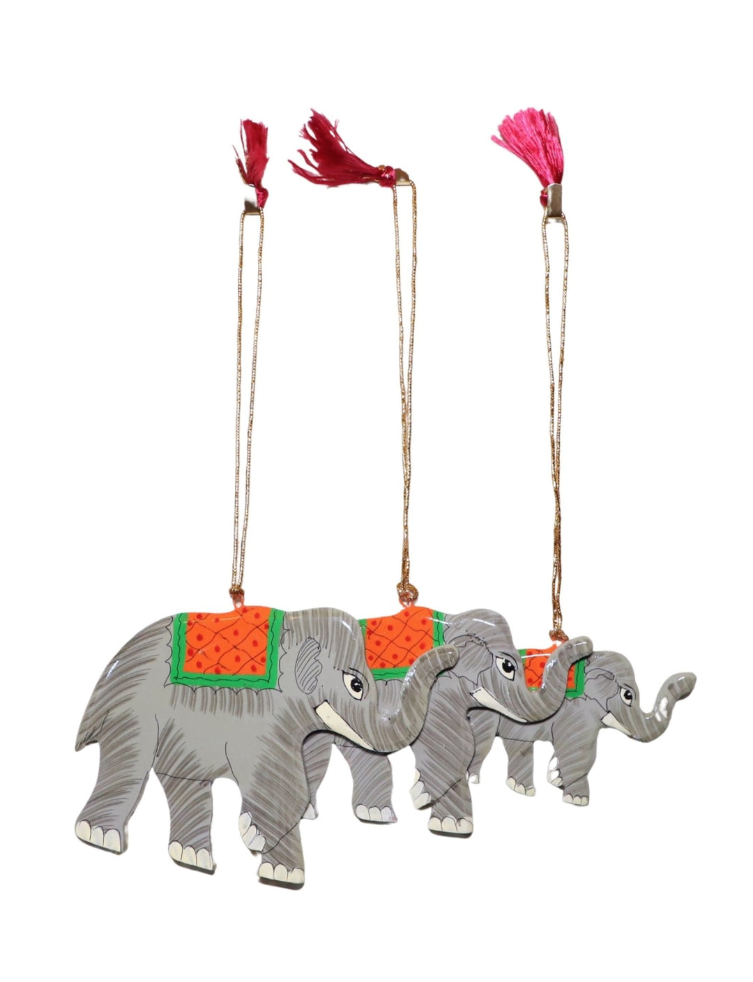 Elephant Ornaments (Set of 3)