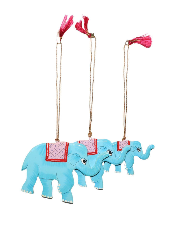 Elephant Ornaments (Set of 3)