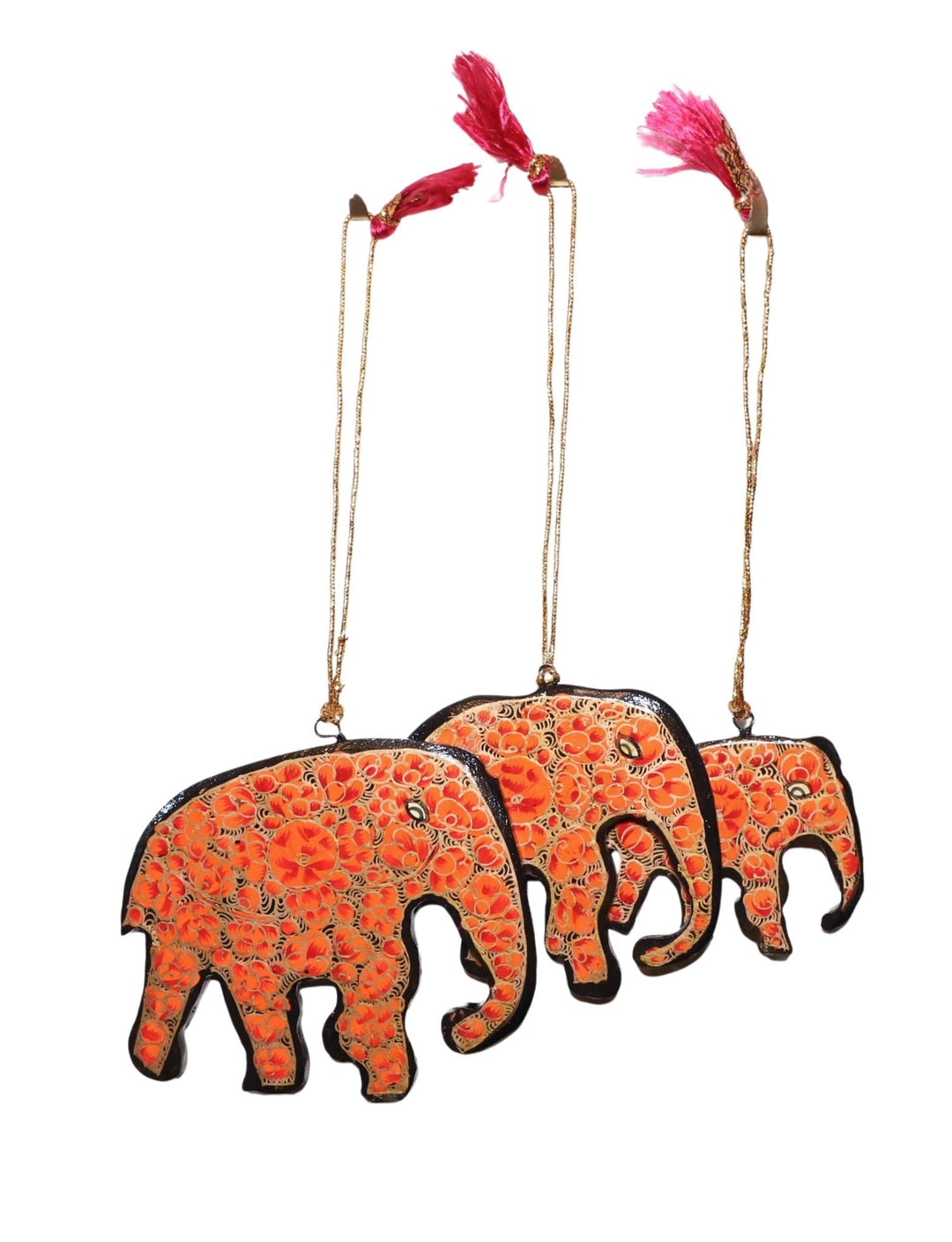 Elephant Ornaments (Set of 3)