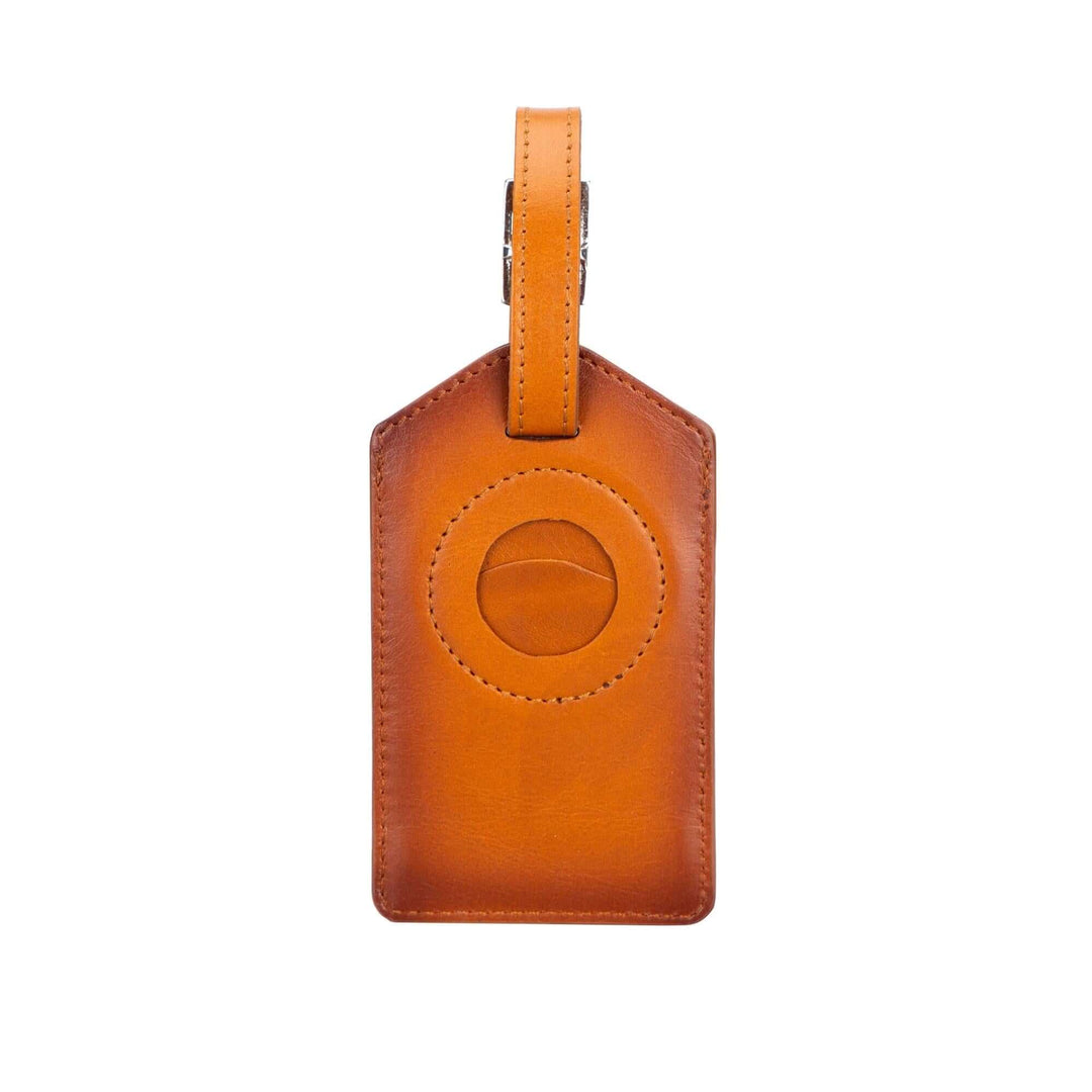 Estes Genuine Leather Luggage Tag with AirTag Slot