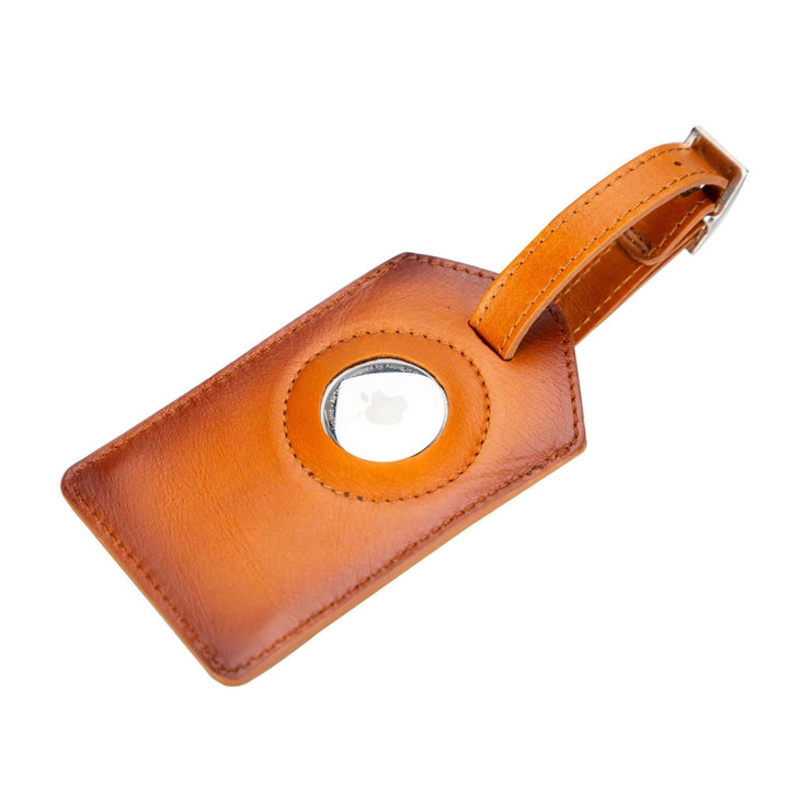 Estes Genuine Leather Luggage Tag with AirTag Slot