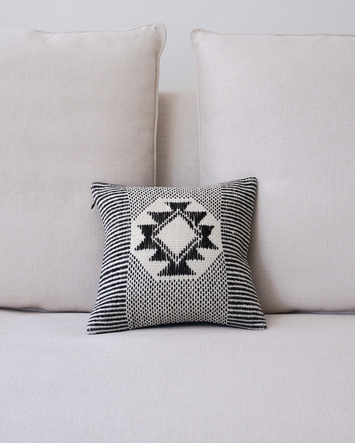 Estrella Striped Edge Pillow Small