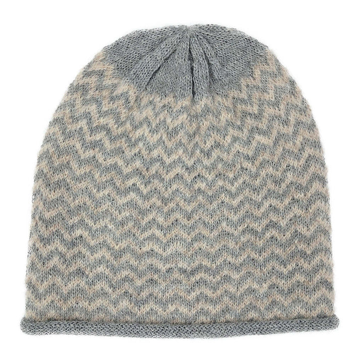 Harbor Chevron Knit Alpaca Beanie