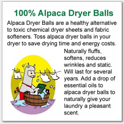 Fancy Decorative Alpaca Dryer Balls