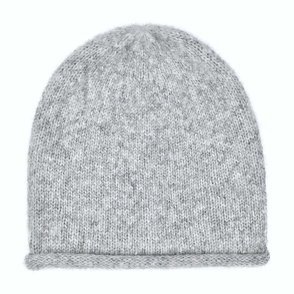 Gray Essential Knit Alpaca Beanie