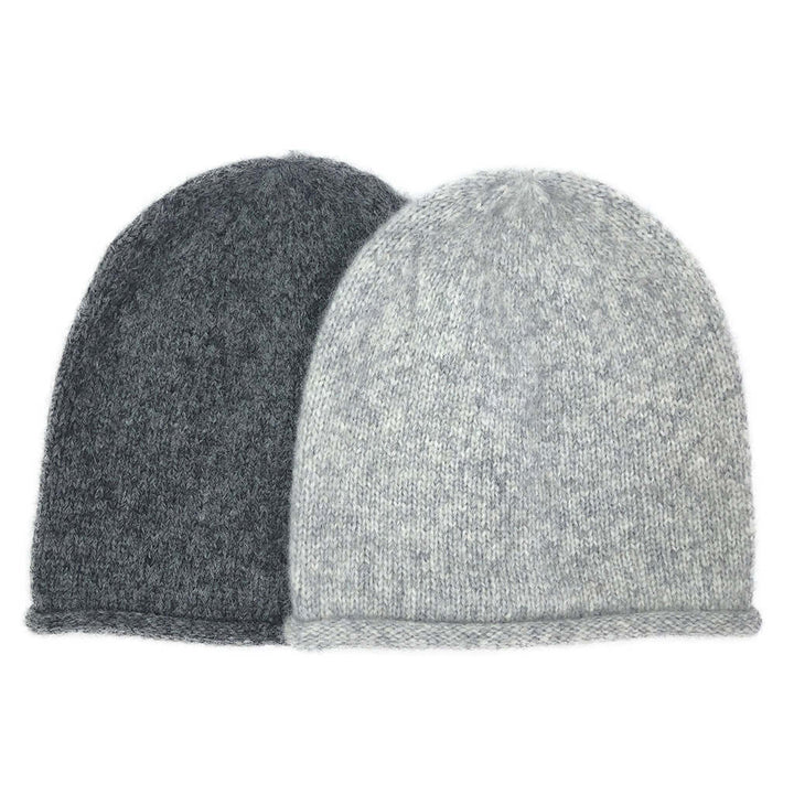 Gray Essential Knit Alpaca Beanie