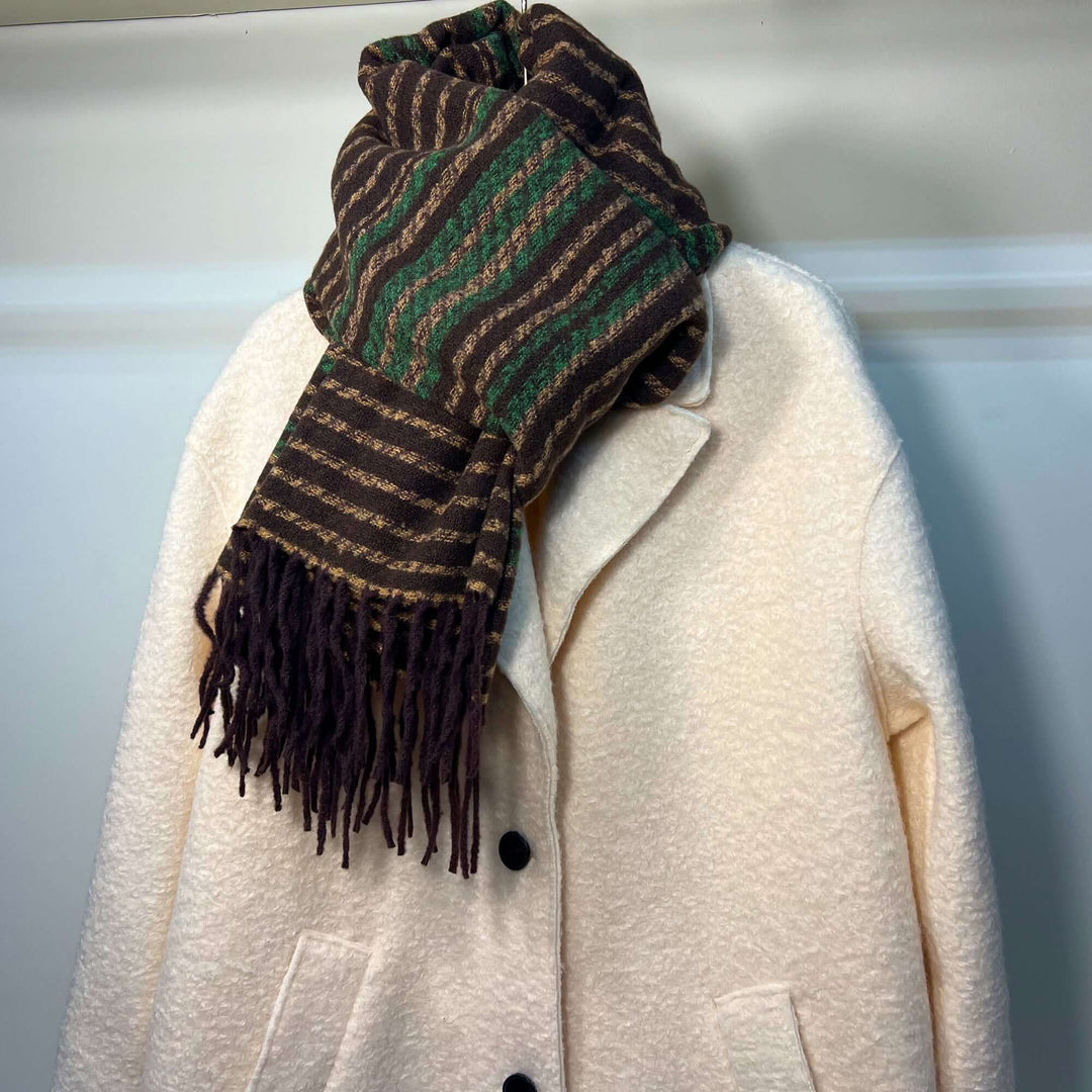 Brown Green Scarf