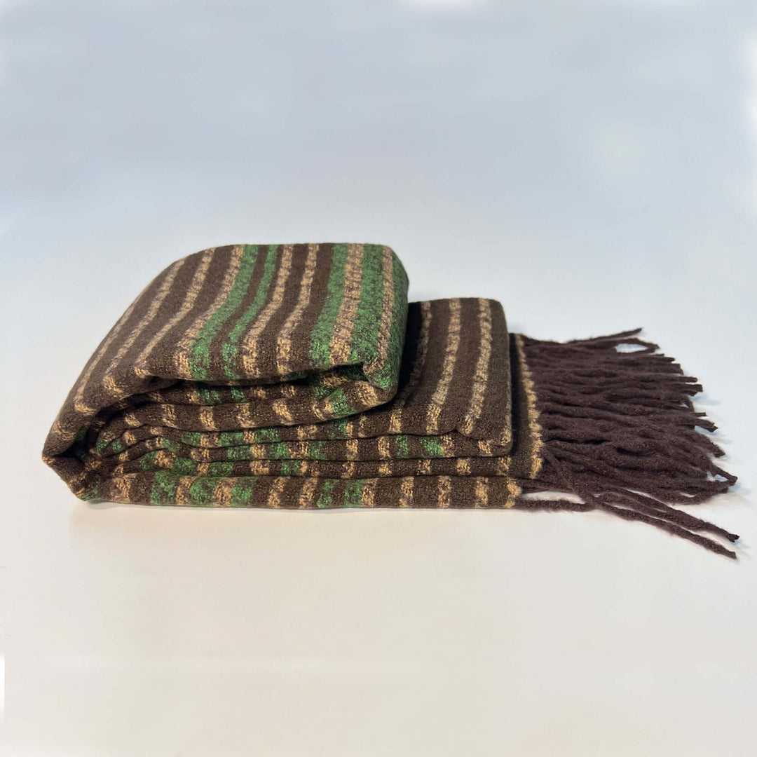 Brown Green Scarf