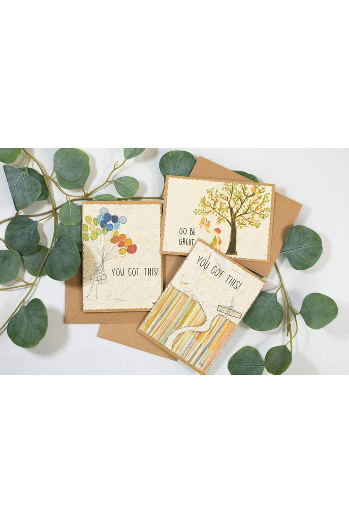 Banana Paper Encouragement Cards