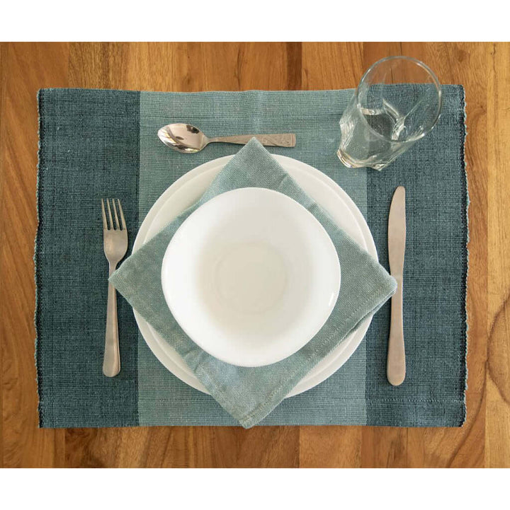 Handloom Color Block Placemat Set