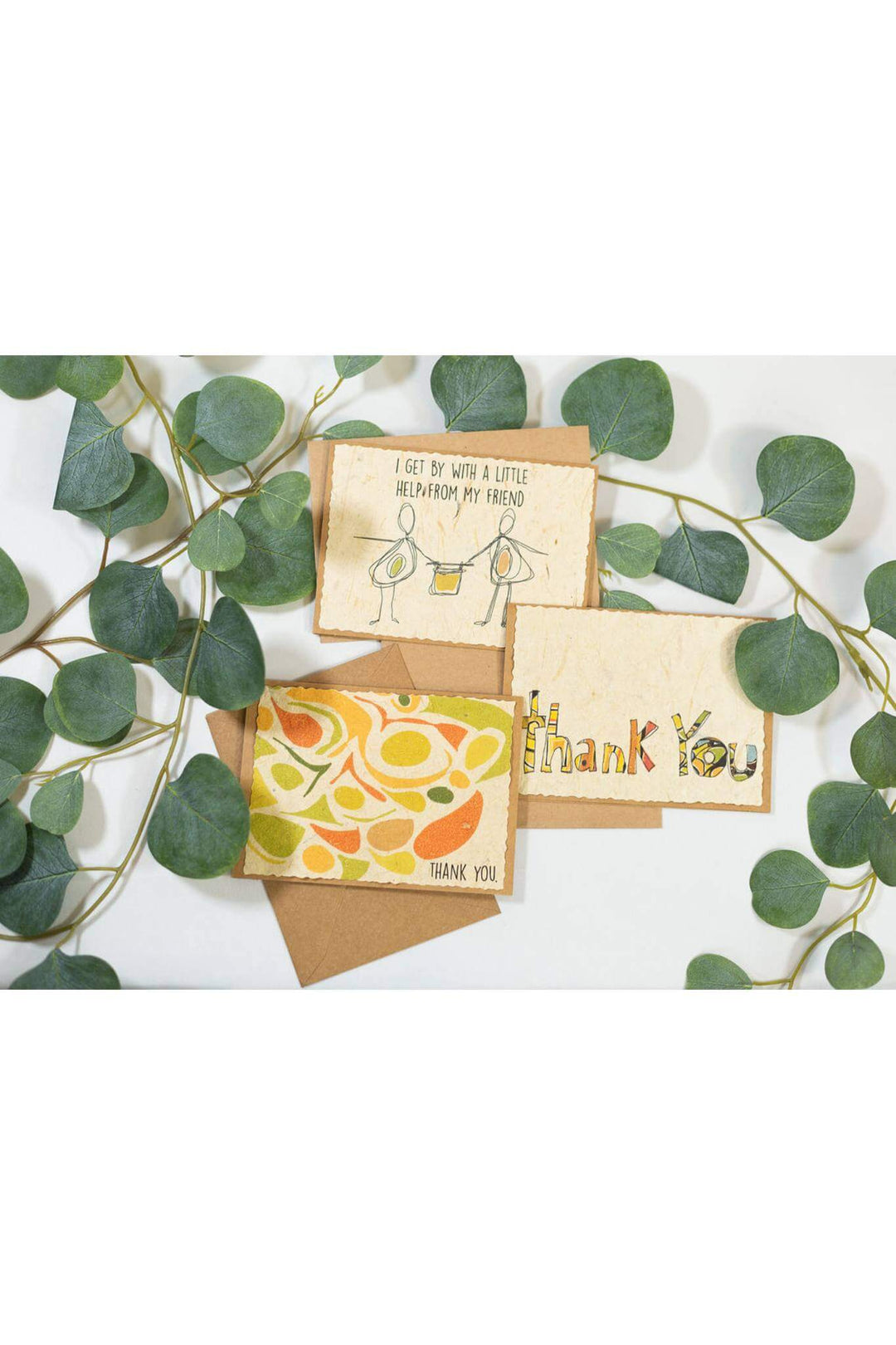 Banana Paper Thank You Cards