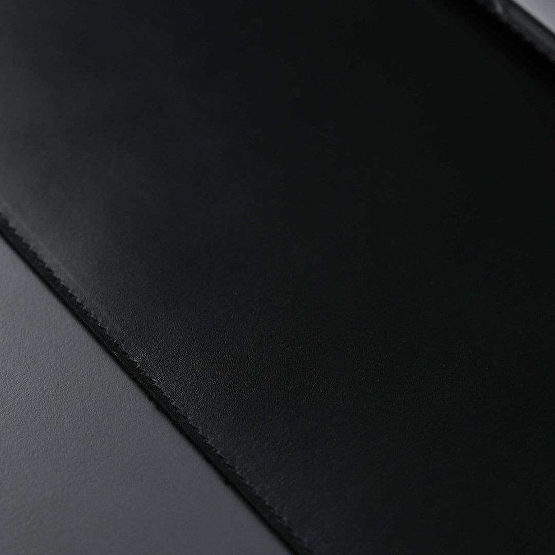 Jersey Black Leather Desk Pad for Office and Home