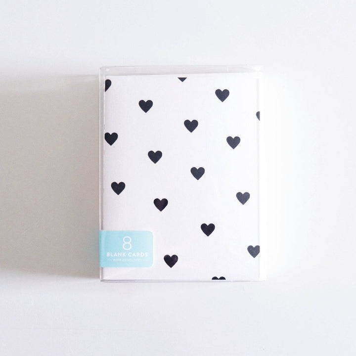 Black Hearts Boxed Set of 8 Cards