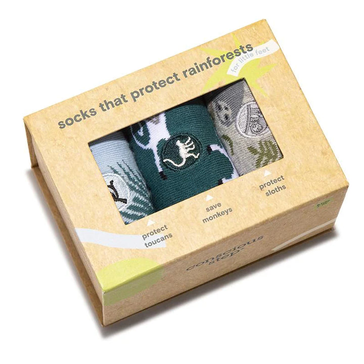 Socks That Protect Rainforests, Boxed Set - Youth