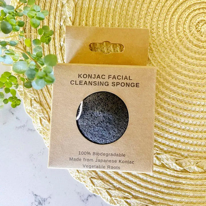 Konjac Sponge Biodegradable Charcoal  | Zero Waste