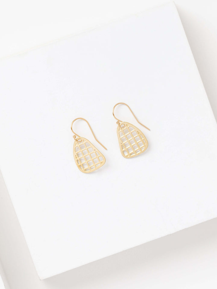 MOD Earrings | mini grid earrings