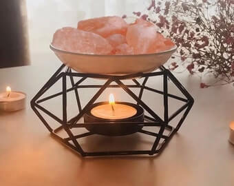 Essential Oil Burner Ceramic and Iron