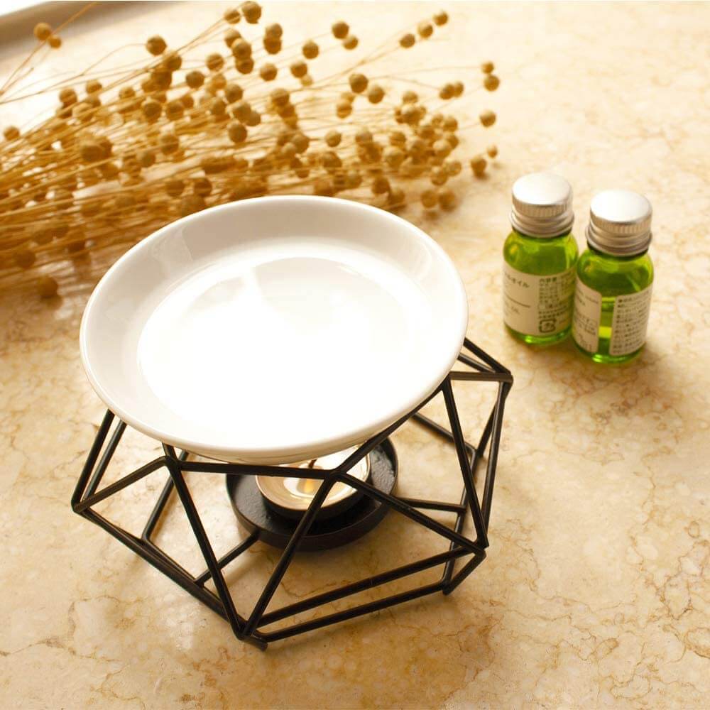 Essential Oil Burner Ceramic and Iron