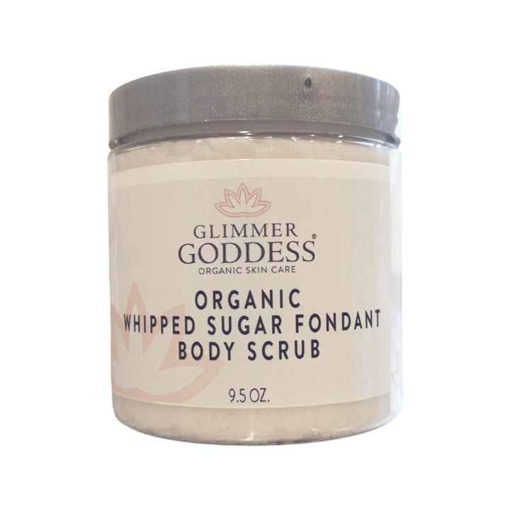 Organic Whipped Sugar Fondant Exfoliating Body Scrub - Crepey Skin Treatment