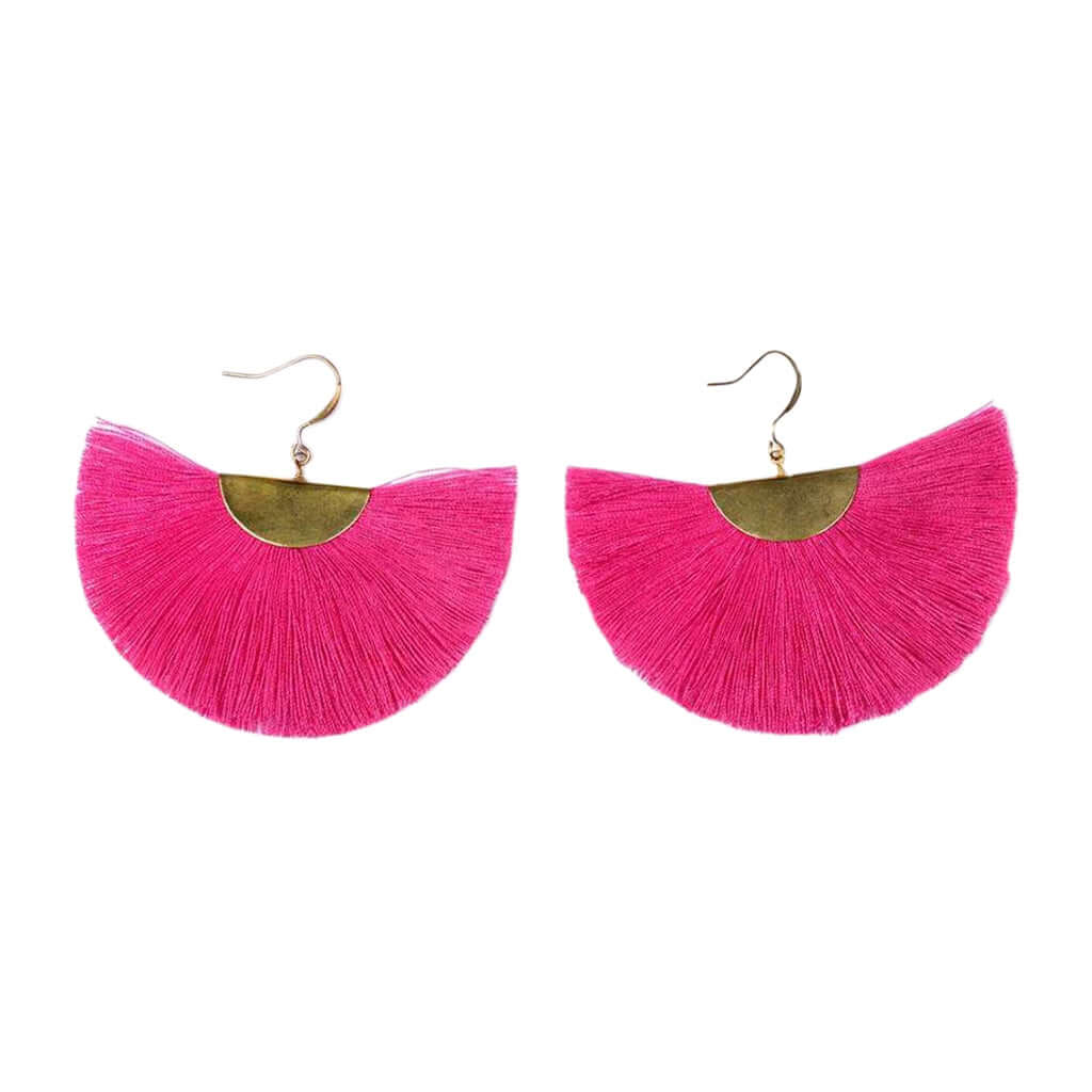 Half Moon Fan Earrings