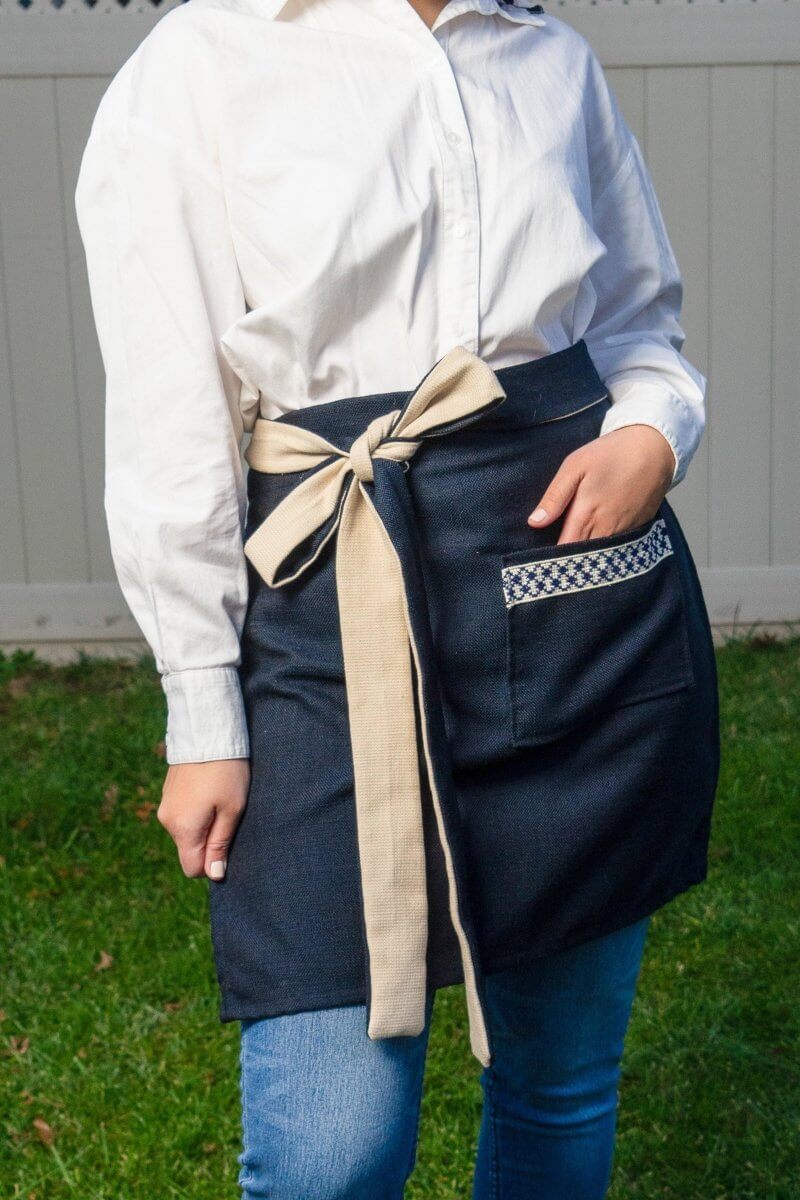 Kuffiyeh Apron in Blue